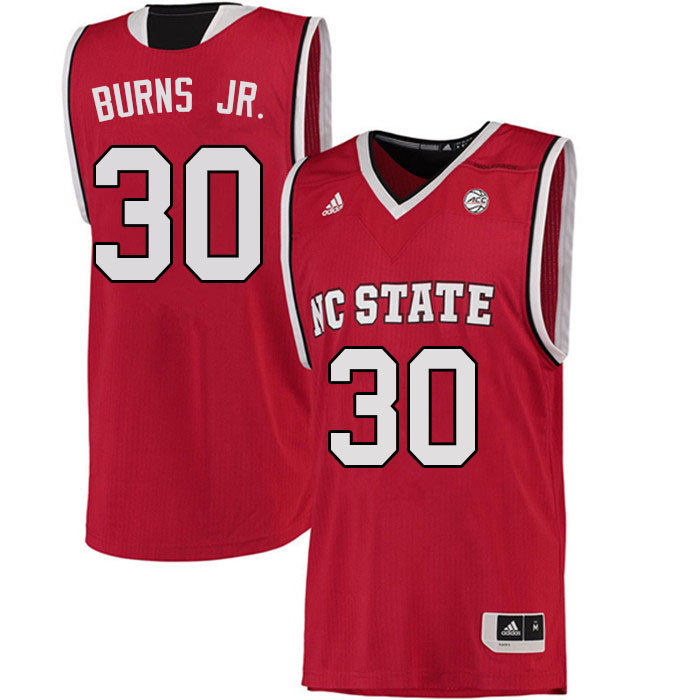 Men #30 DJ Burns Jr. NC State Wolfpack College Basketball Jerseys Sale-Red